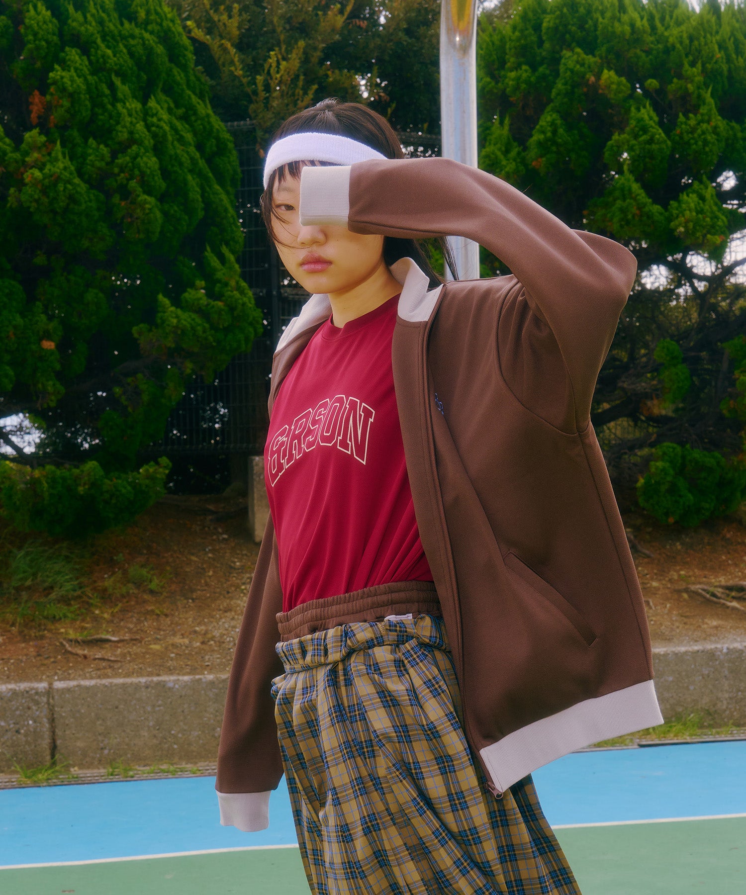 STANDARD JERSEY JACKET BROWN