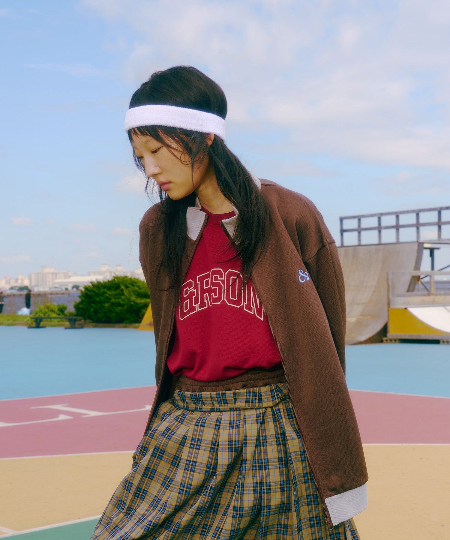 STANDARD JERSEY JACKET BROWN