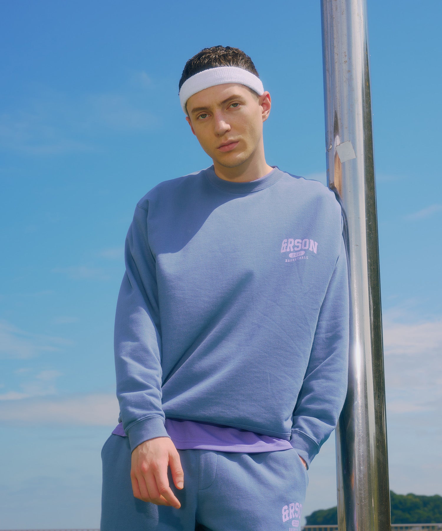 STANDARD LOGO SWEAT SHIRTS BLUE