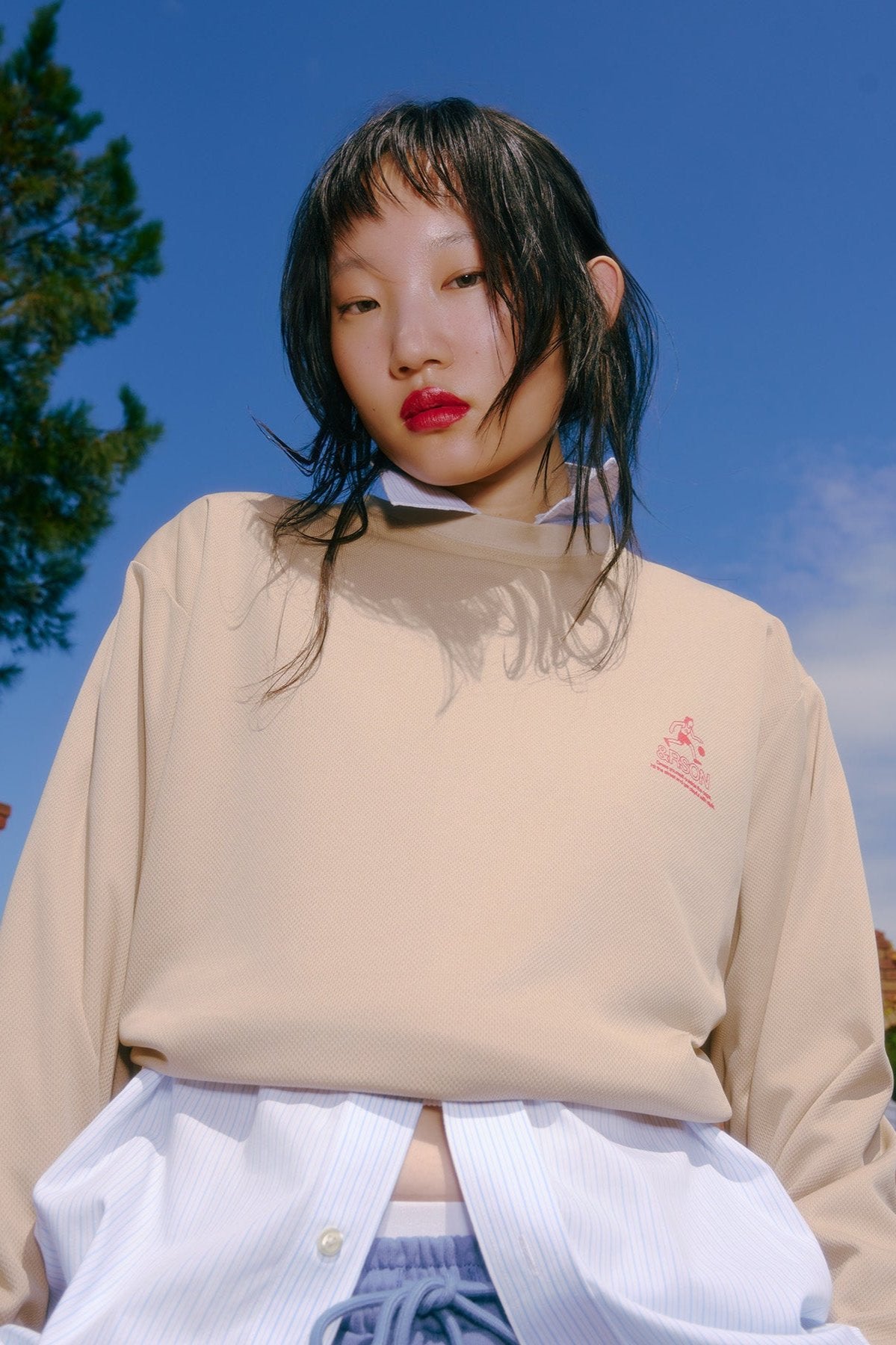 STANDARD L/S T-SHIRT BEIGE