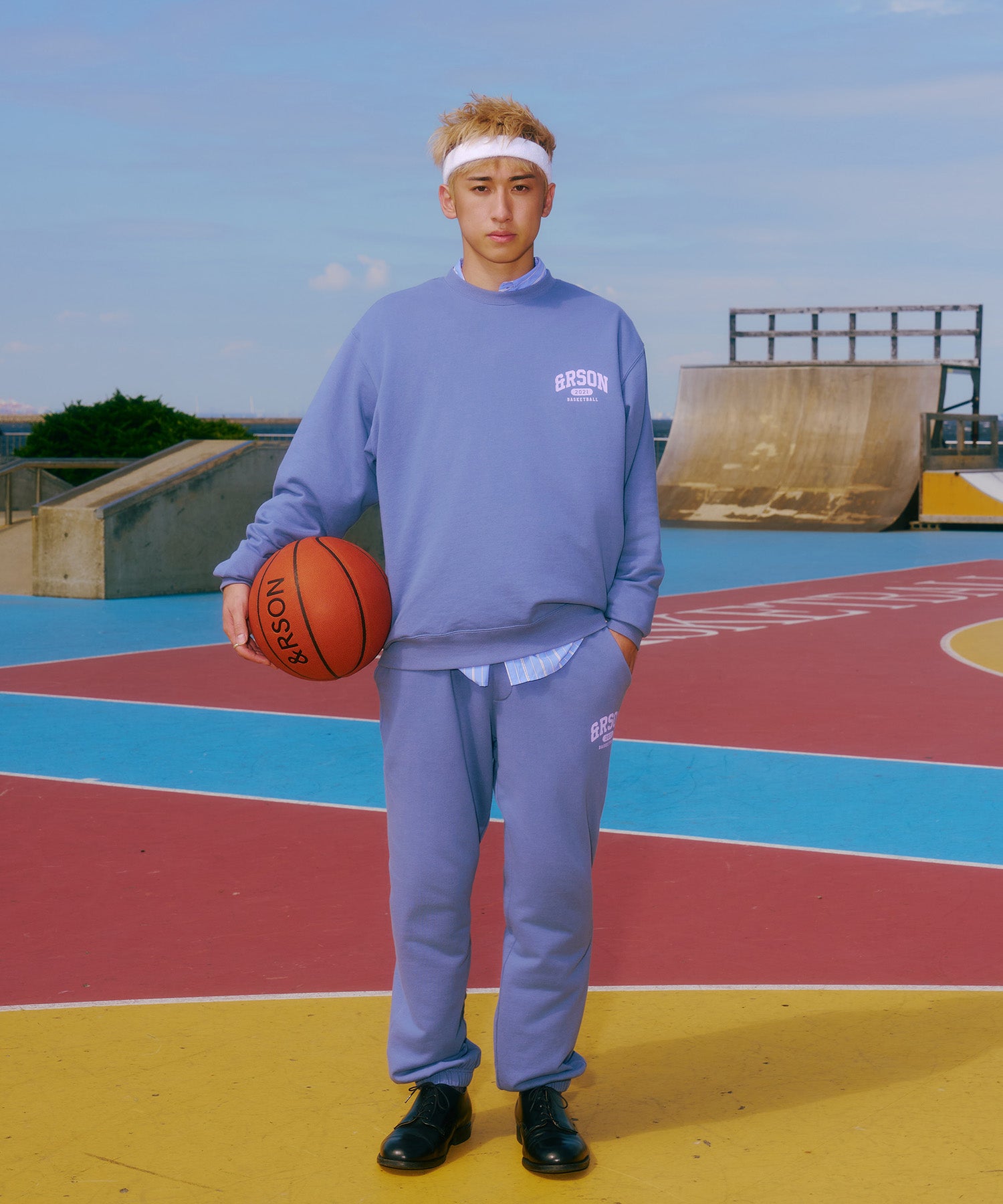 STANDARD LOGO SWEAT SHIRTS BLUE