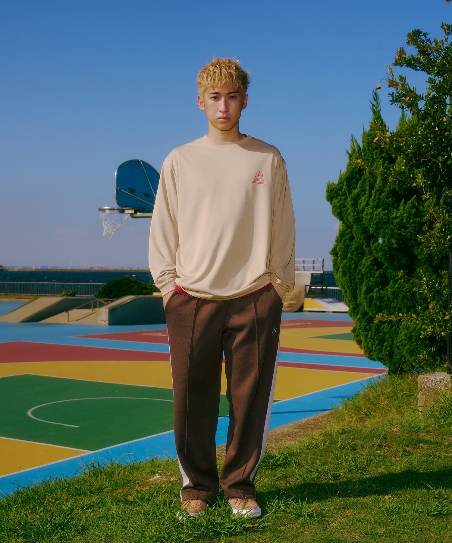 STANDARD L/S T-SHIRT BEIGE