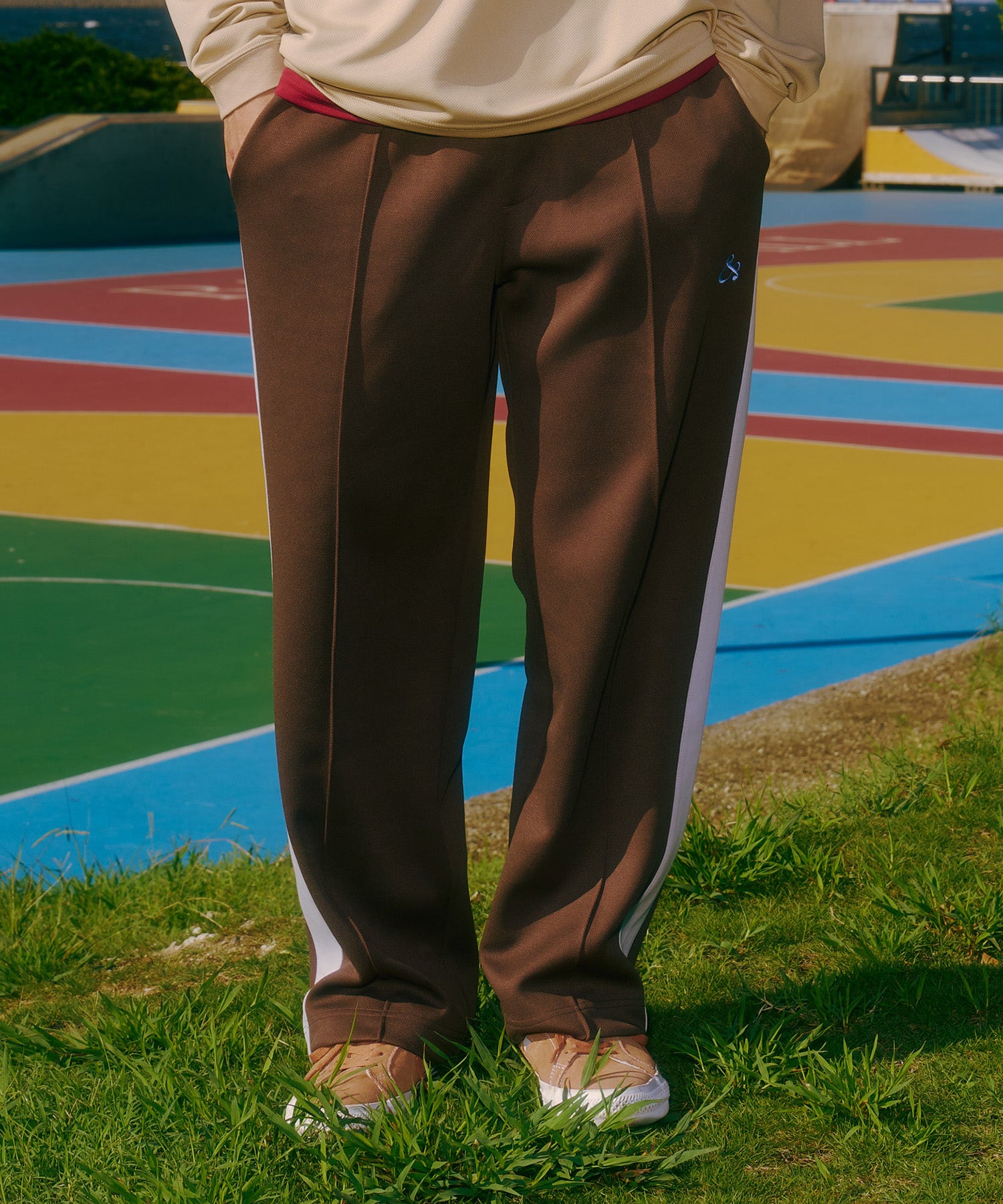 STANDARD JERSEY PANTS BROWN