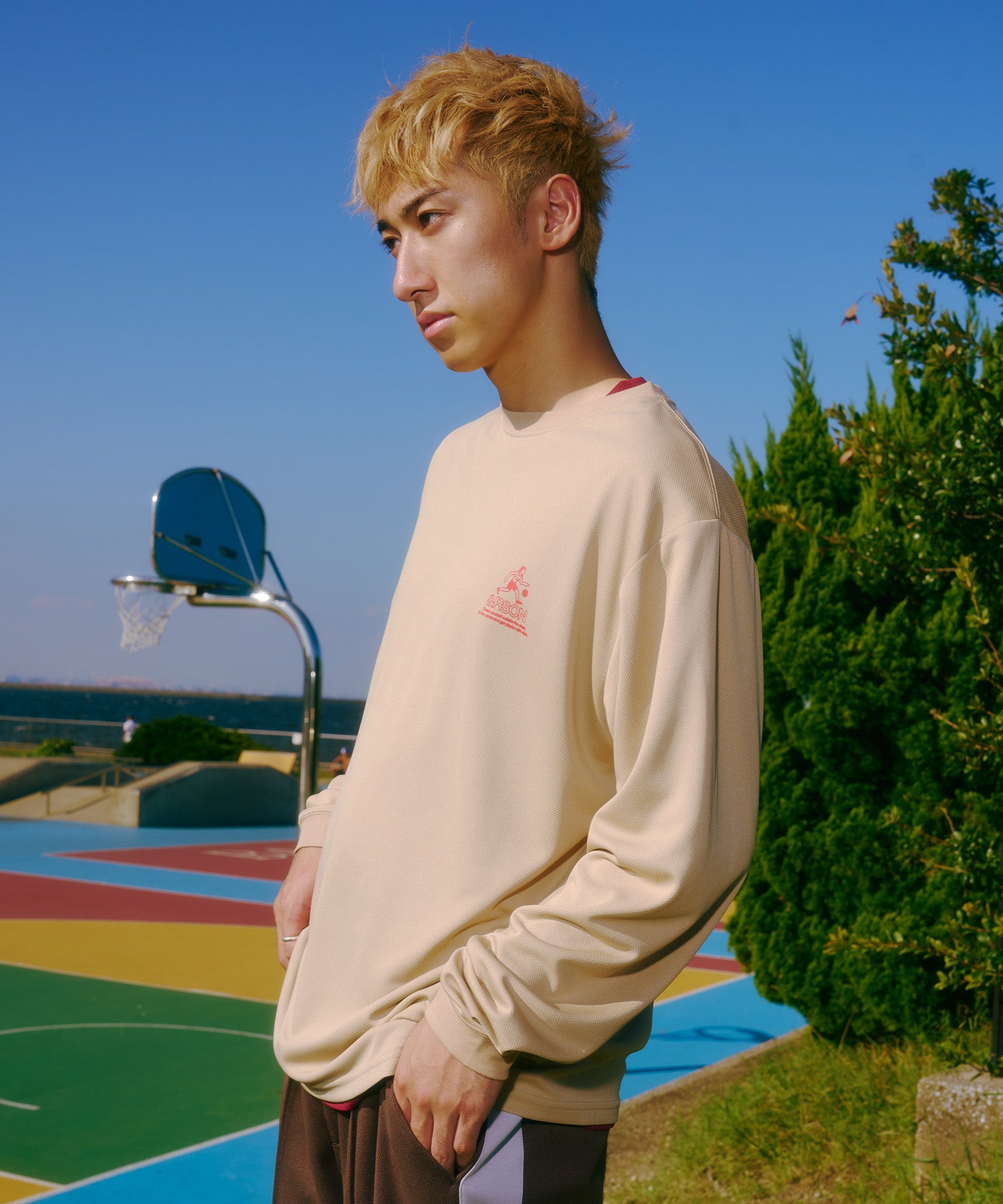 STANDARD L/S T-SHIRT BEIGE