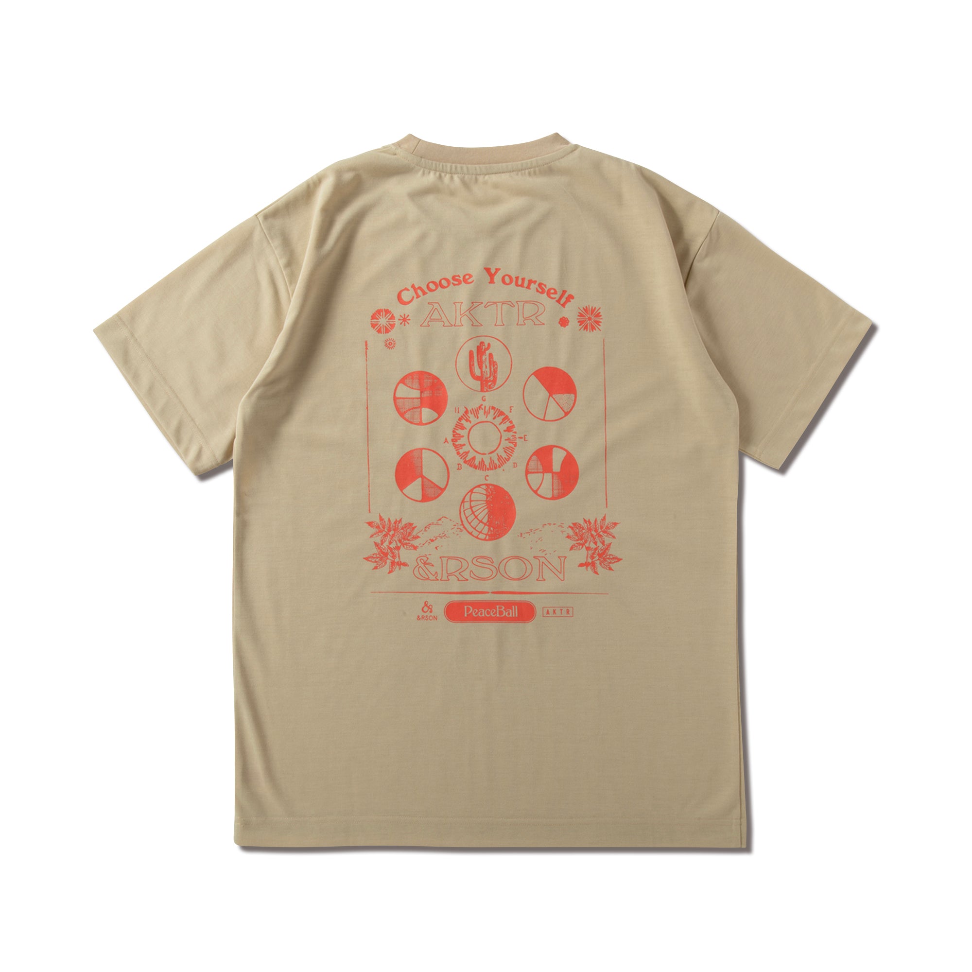 AKTR×&RSON 2023SS DRYTECH TEE BEIGE