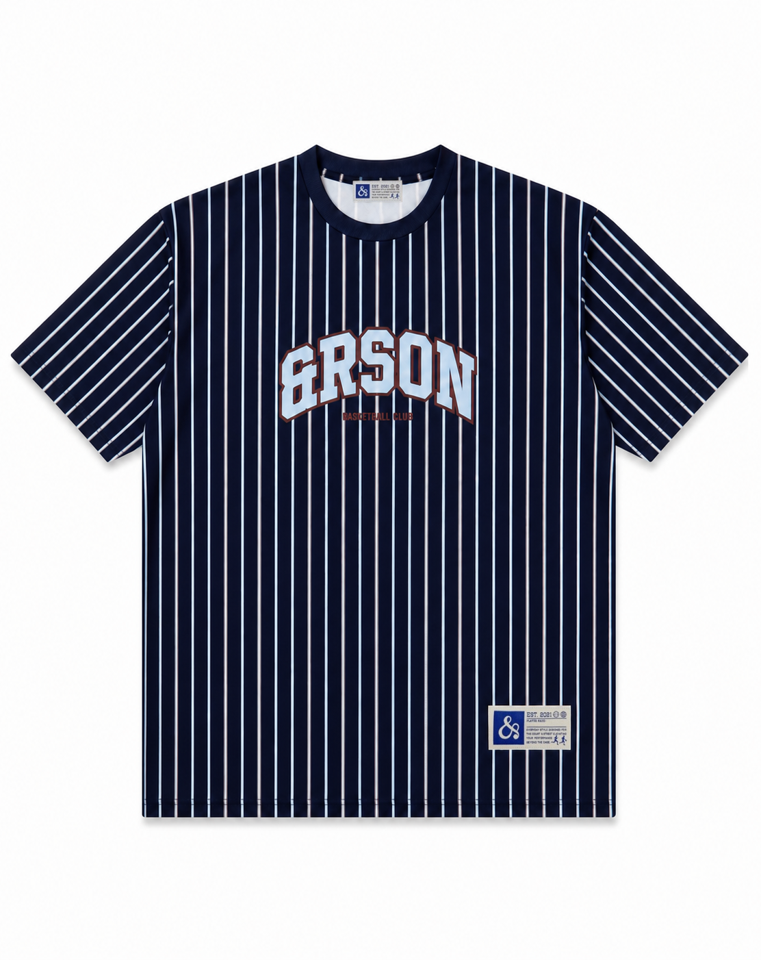 【NEW】STANDARD LOGO T-SHIRTS / BLUE STRIPE