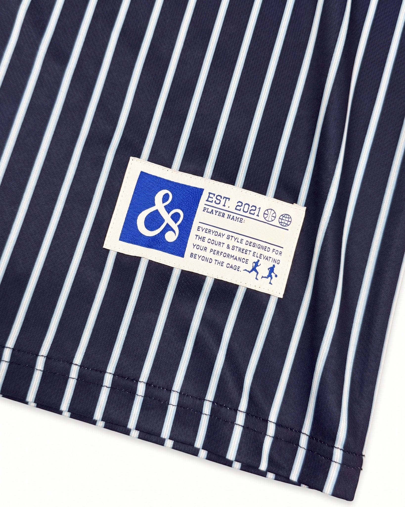 【NEW】STANDARD LOGO T-SHIRTS / BLUE STRIPE