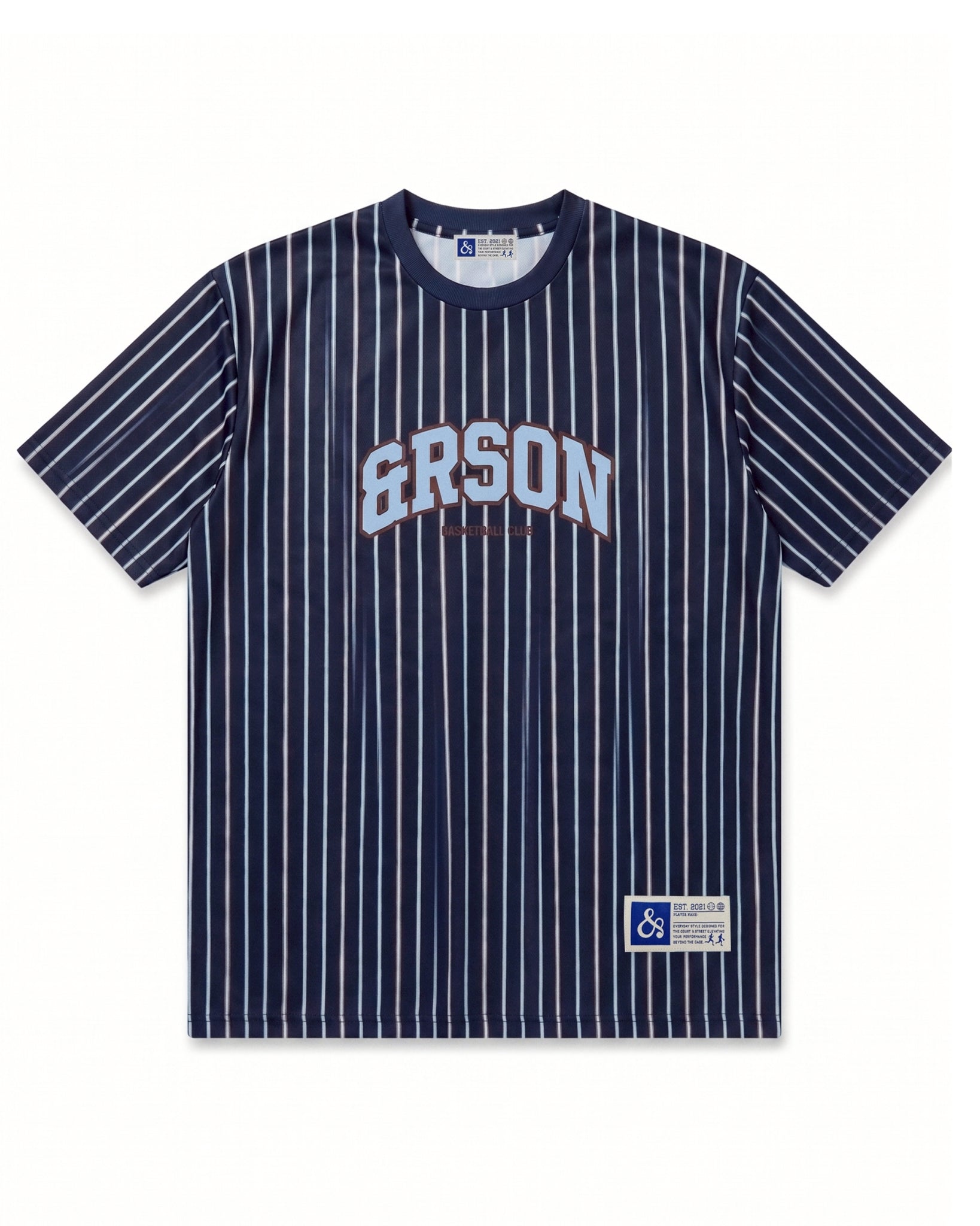【NEW】STANDARD LOGO T-SHIRTS / BLUE STRIPE