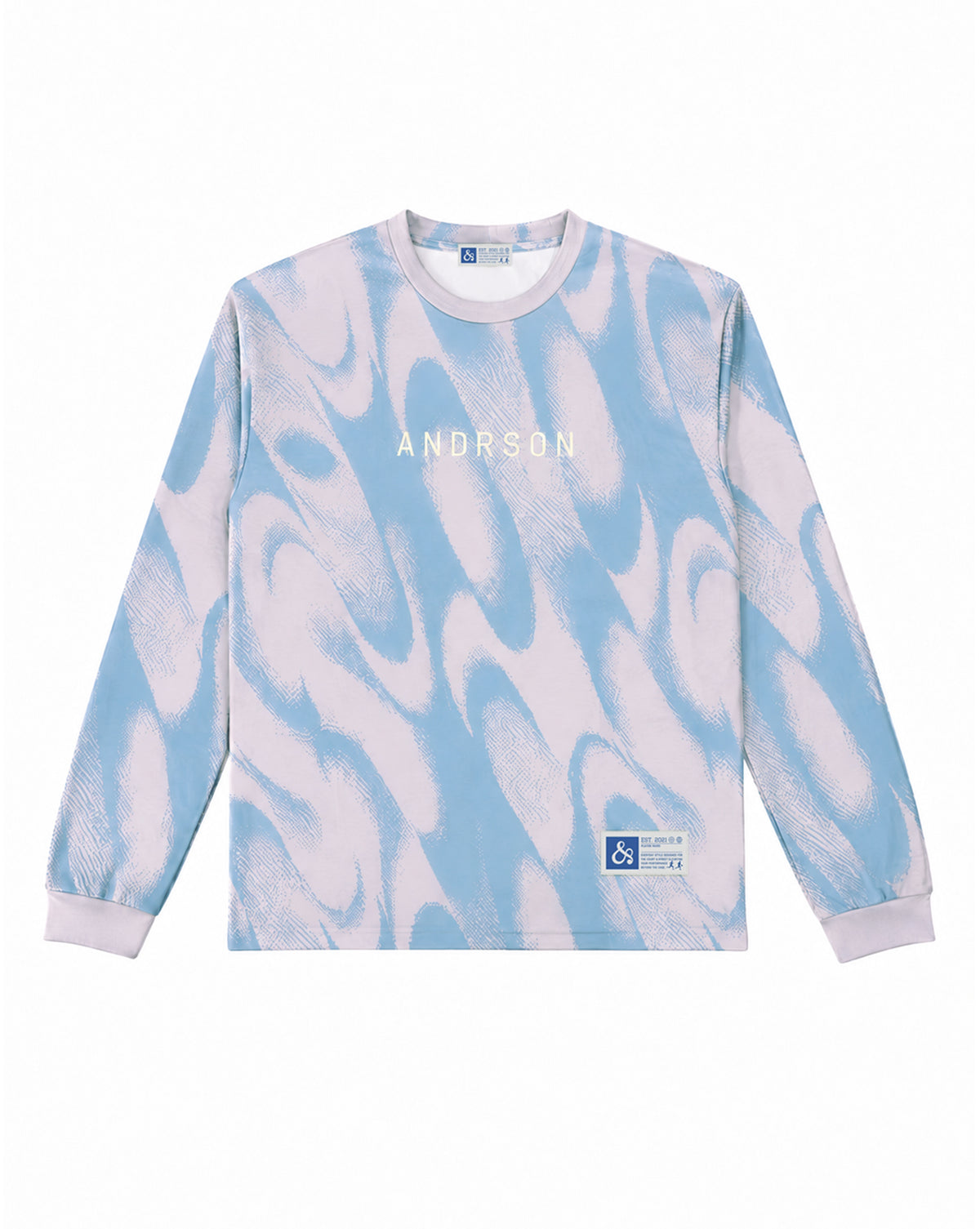 STANDARD MARBLE L/S T-SHIRT / WHITE