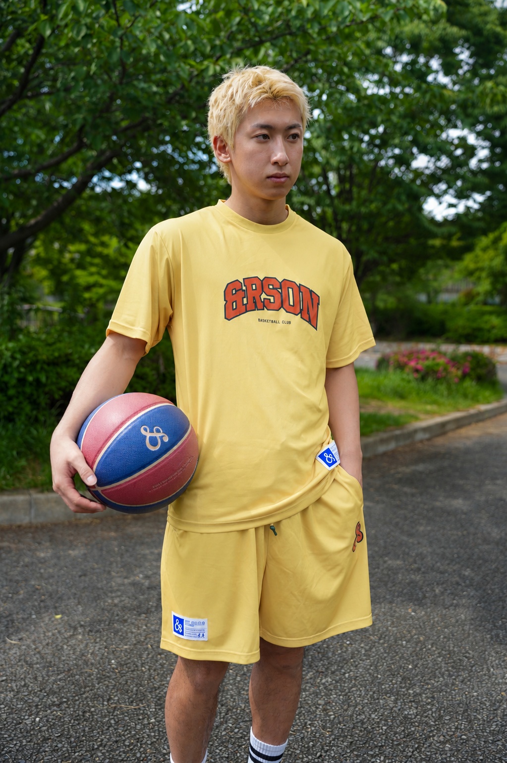 【NEW】STANDARD LOGO SHORTS / MUSTARD