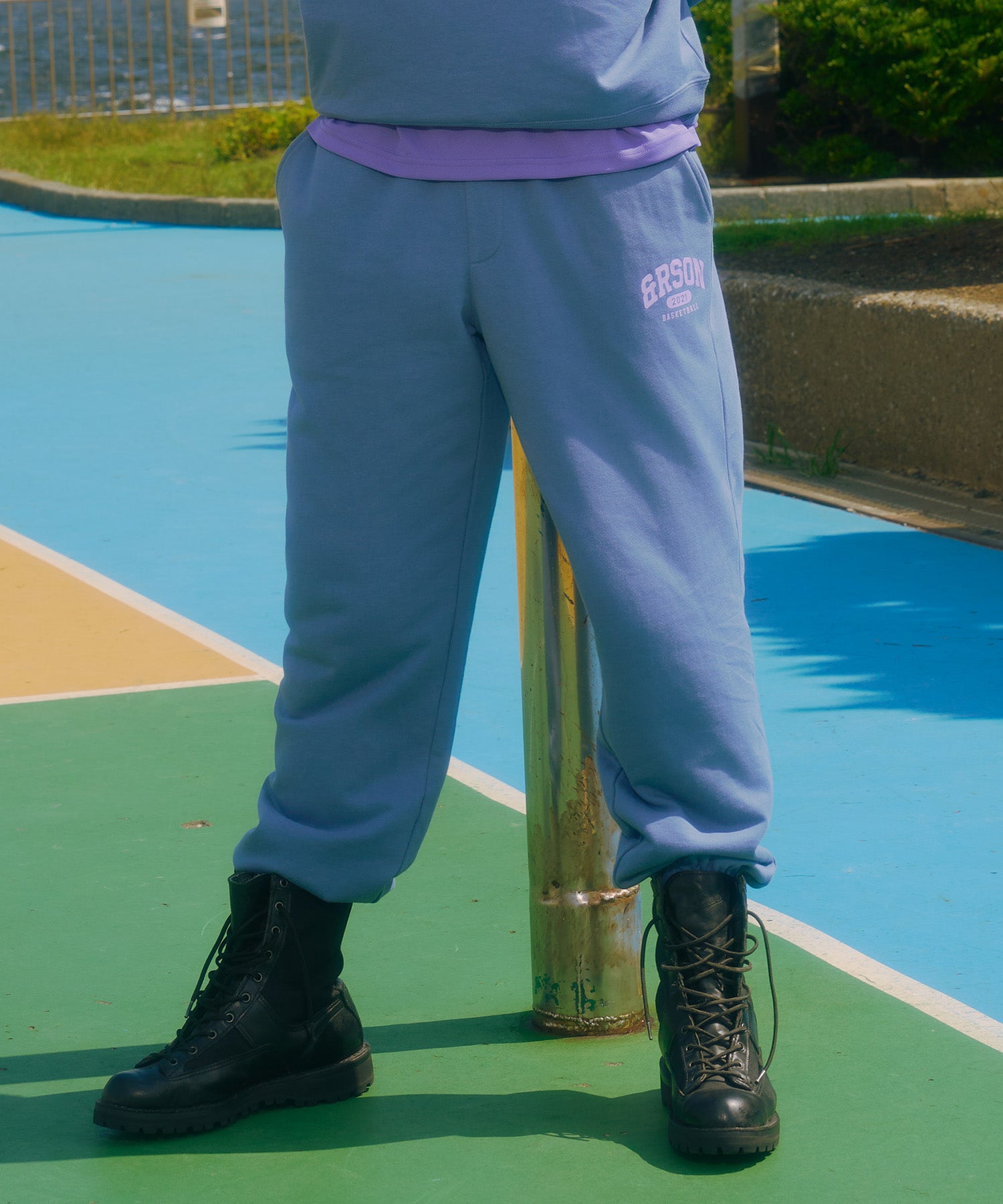 STANDARD LOGO SWEAT PANTS BLUE