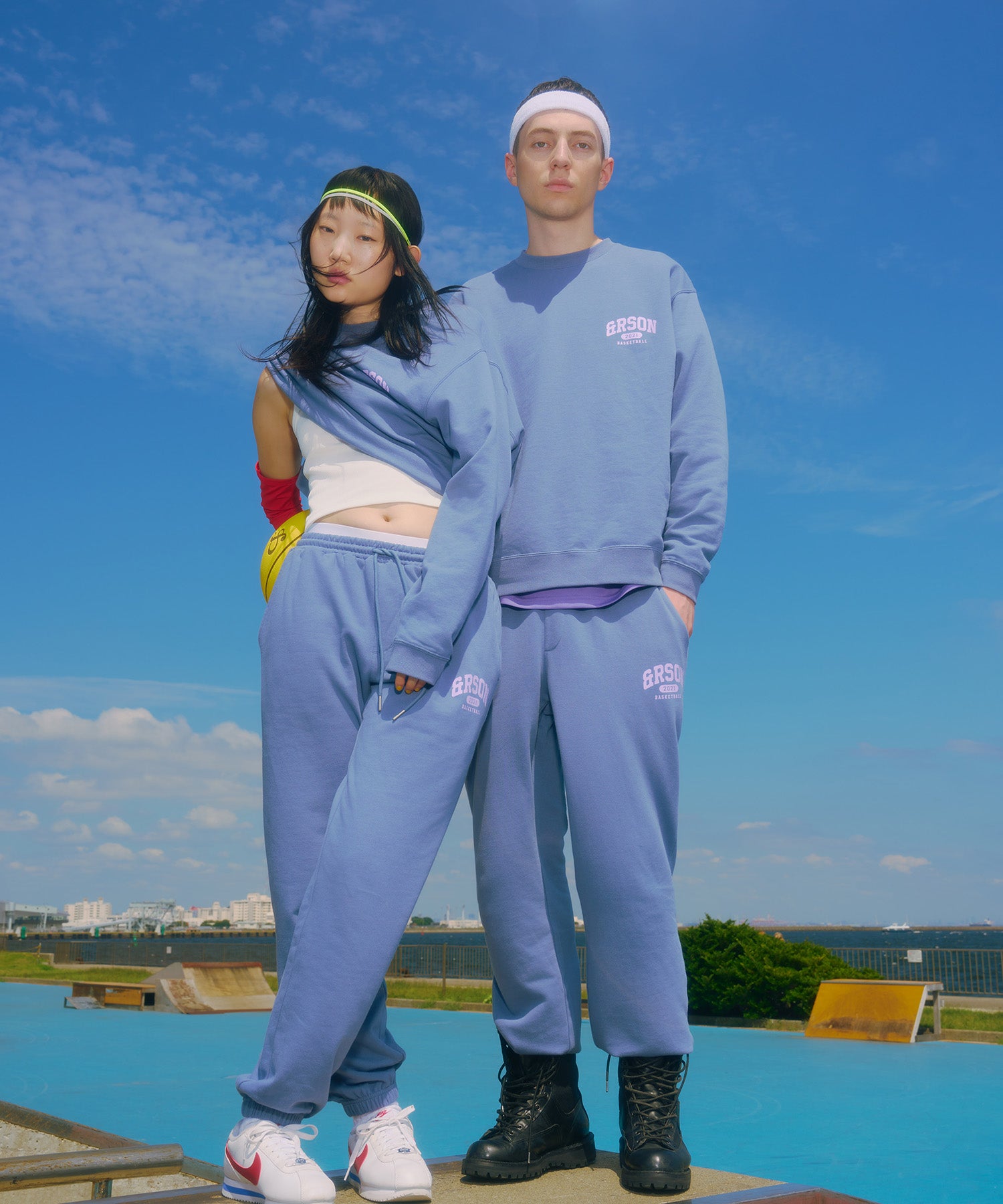 STANDARD LOGO SWEAT SHIRTS BLUE