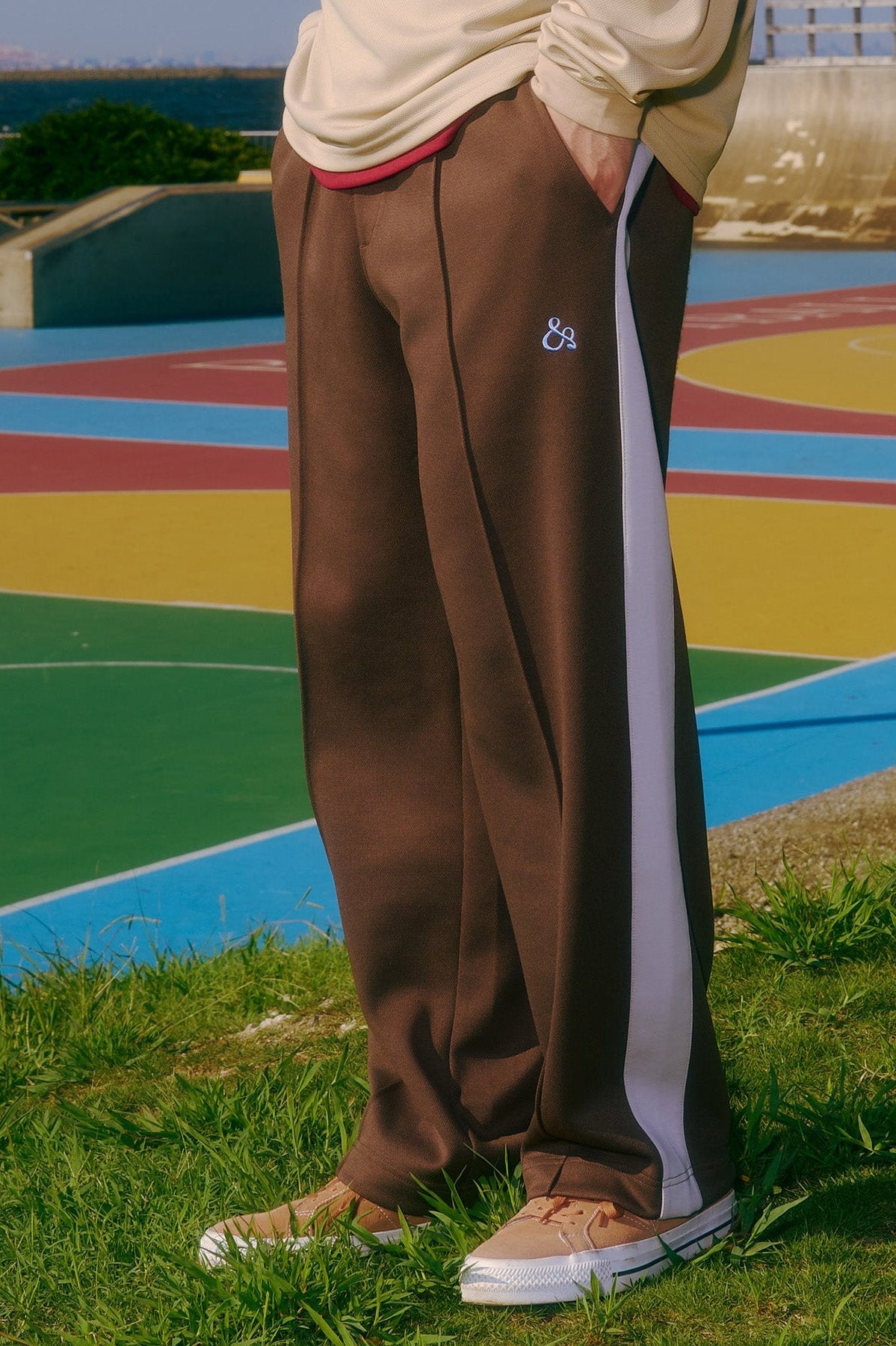 STANDARD JERSEY PANTS BROWN