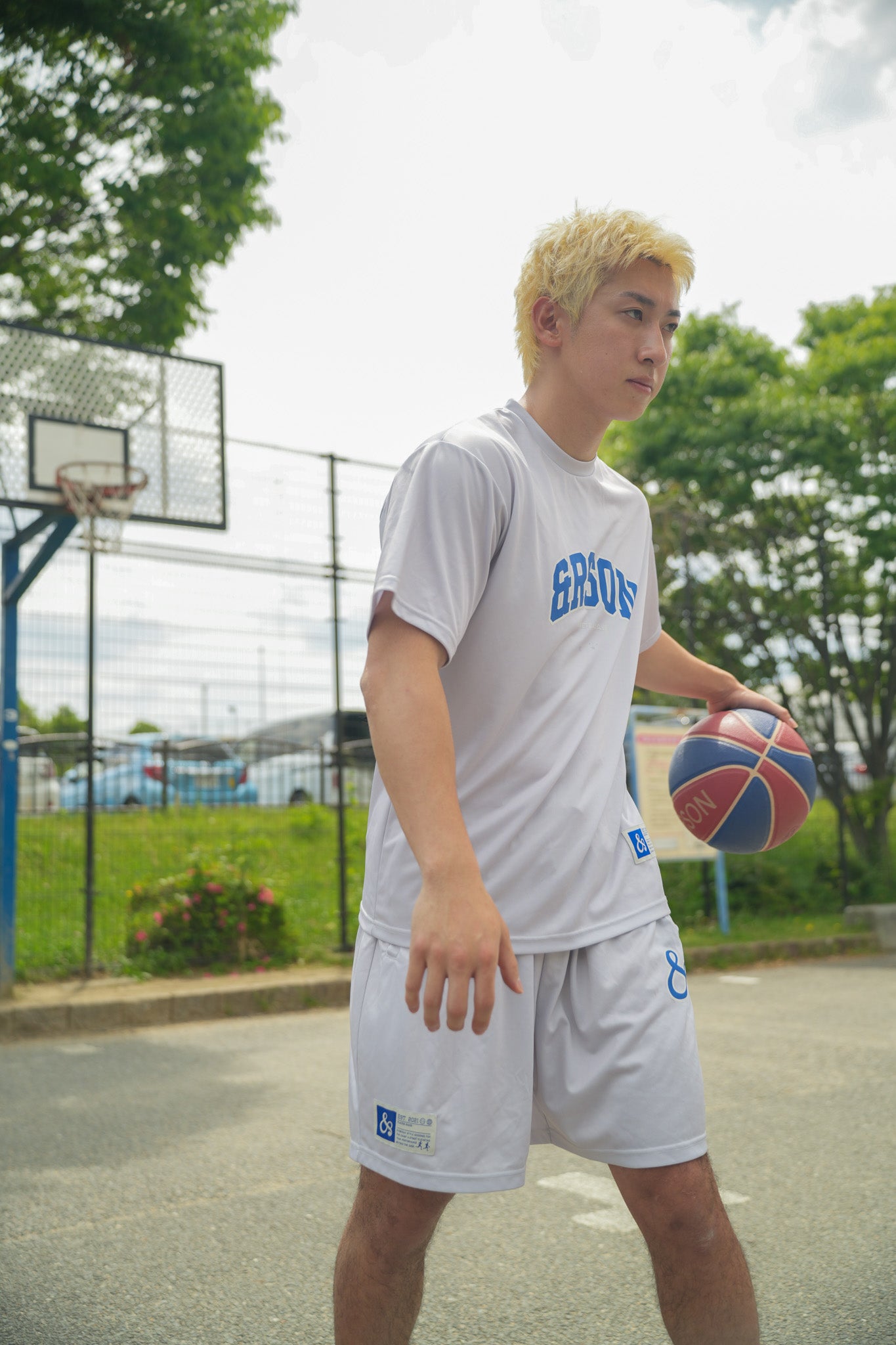 【NEW】STANDARD LOGO SHORTS / LIGTH GRAY
