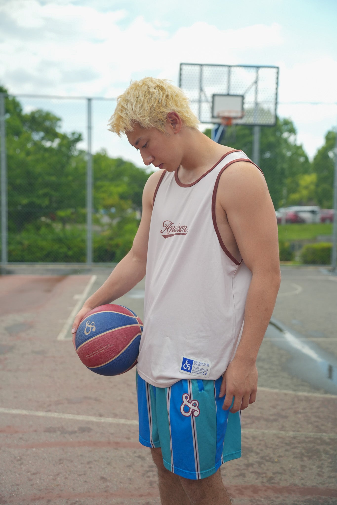 【NEW】STANDARD TANK TOP / WHITE BEIGE