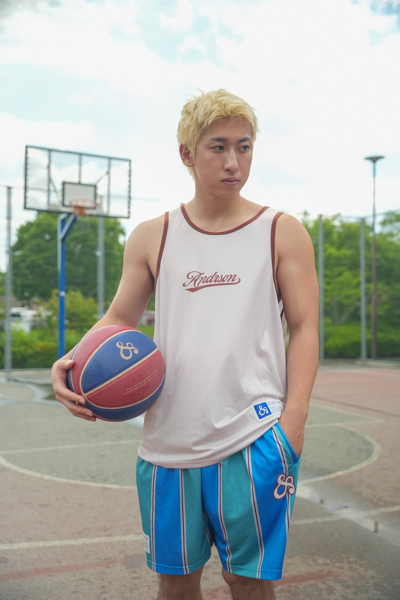 【NEW】STANDARD TANK TOP / WHITE BEIGE