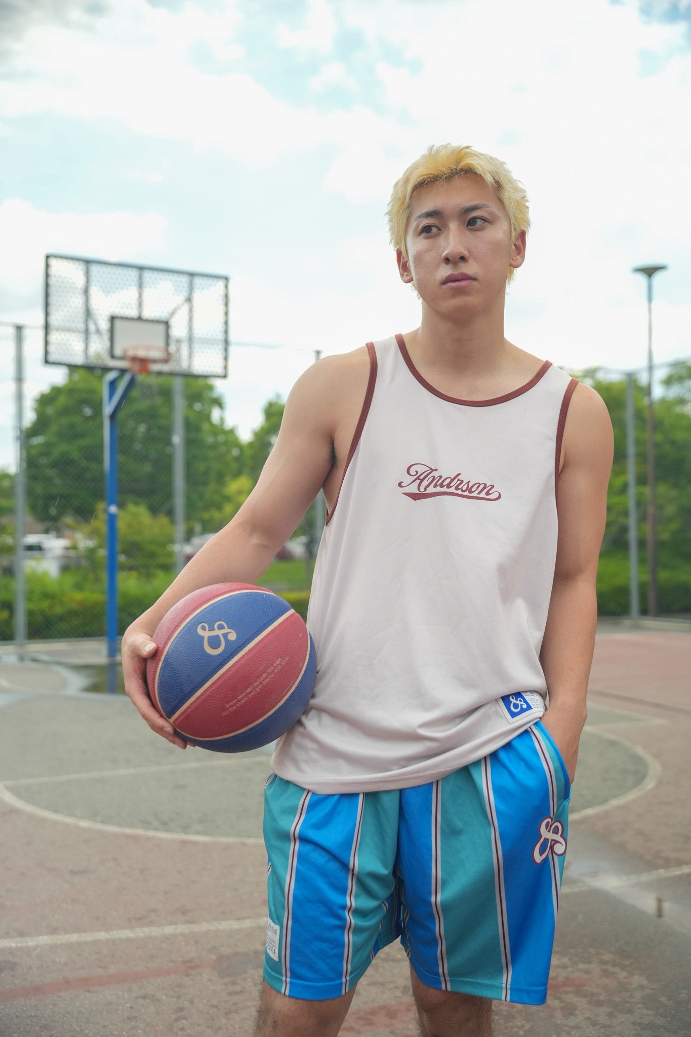 【NEW】STANDARD TANK TOP / WHITE BEIGE