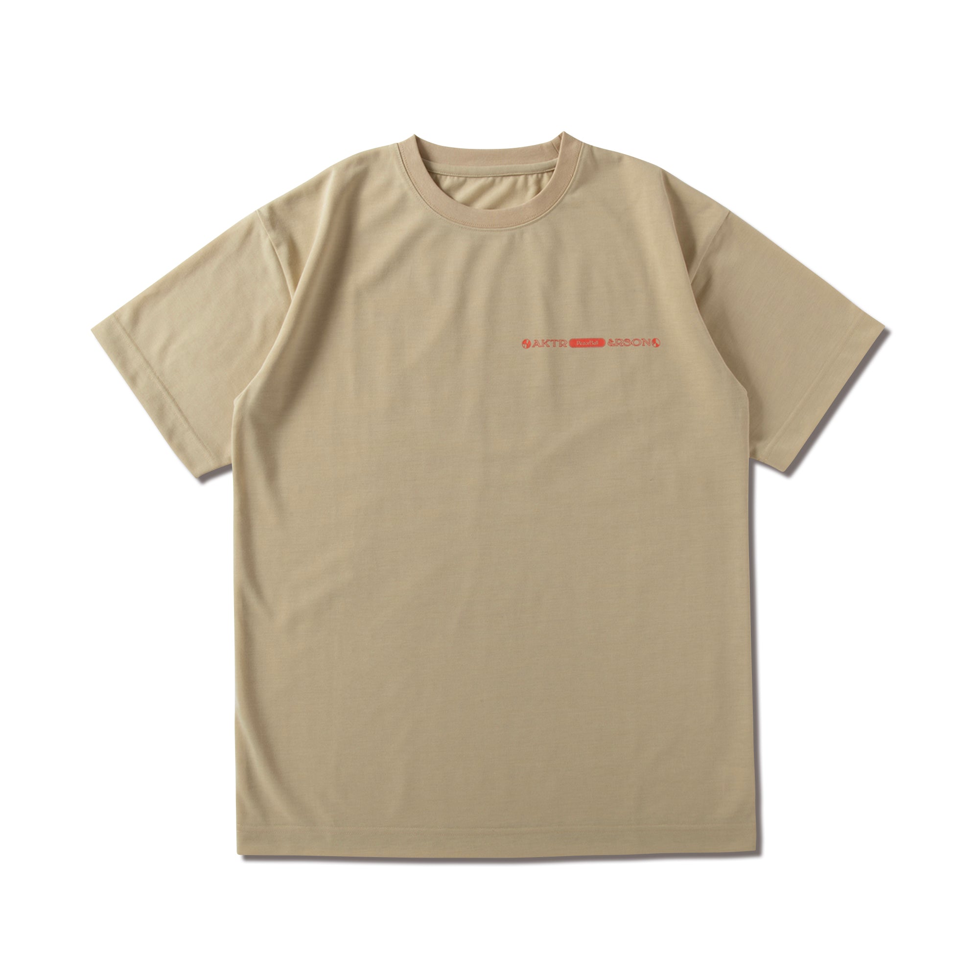 AKTR×&RSON 2023SS DRYTECH TEE BEIGE