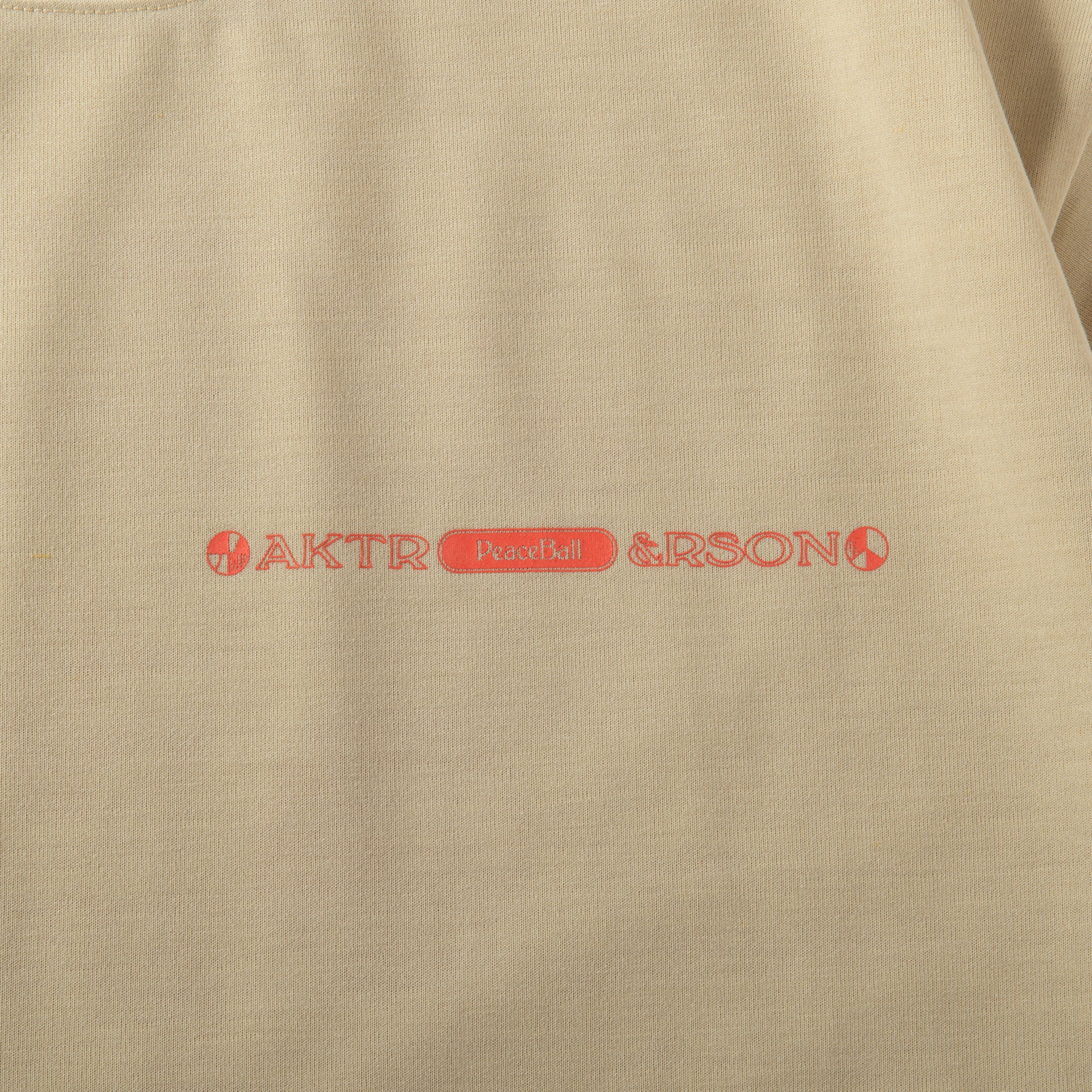 AKTR×&RSON 2023SS DRYTECH TEE BEIGE