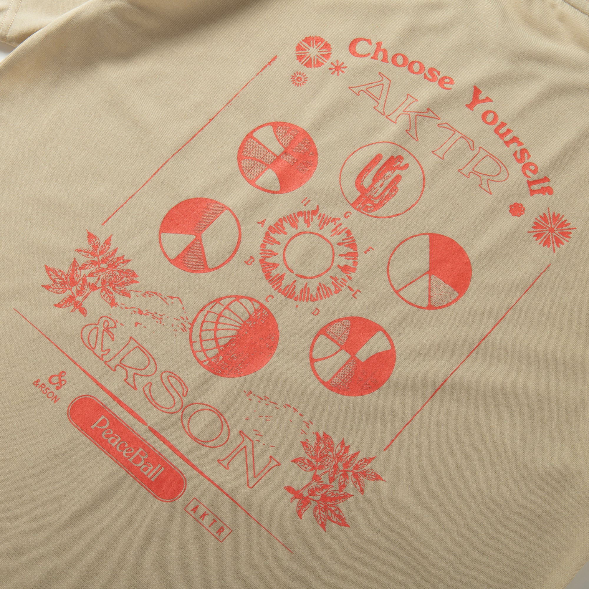 AKTR×&RSON 2023SS DRYTECH TEE BEIGE