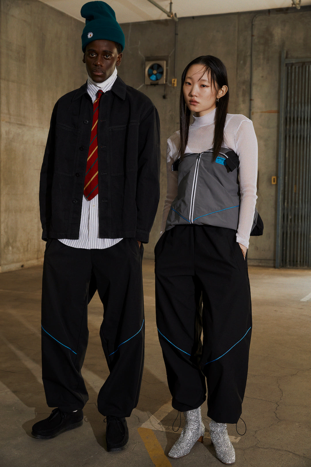 LINE WIND BREAK PANTS