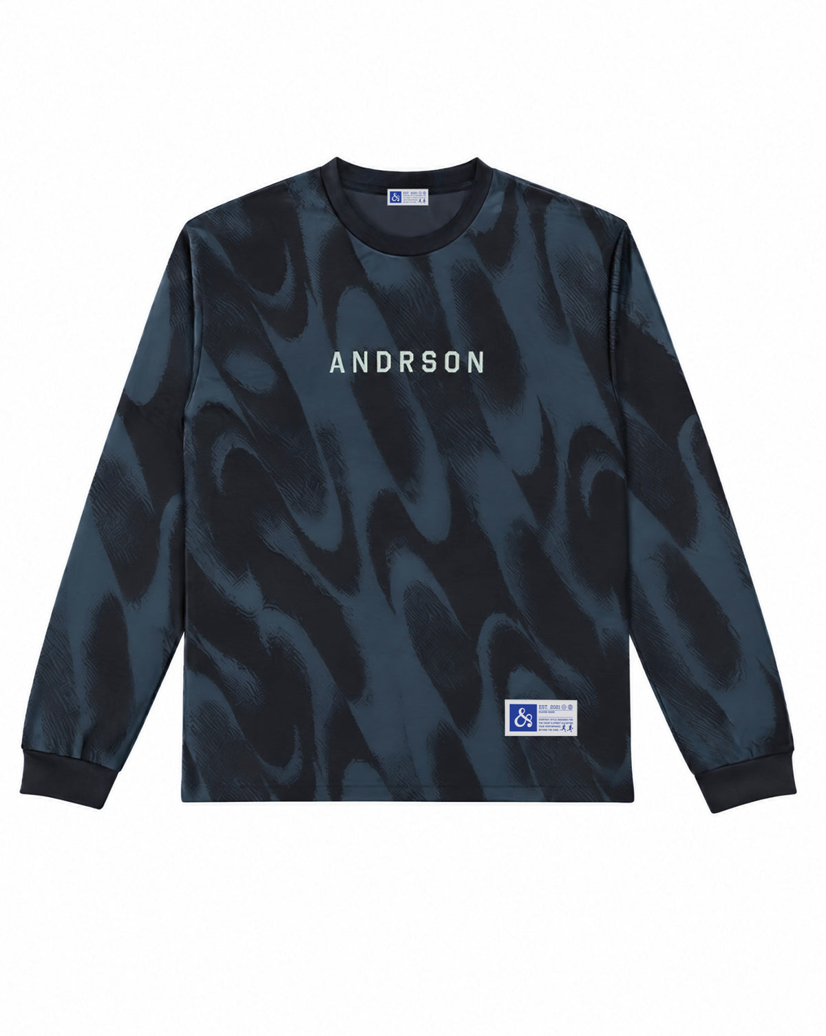 STANDARD MARBLE L/S T-SHIRT / BLACK