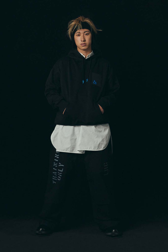 SILICONE PATCH HOODIE (BLACK)