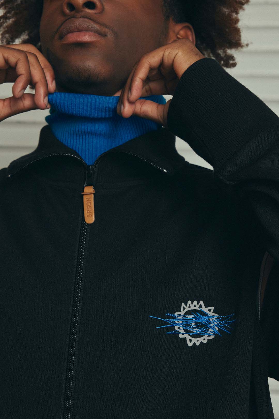 BLACK TRACK JACKET | &RSON