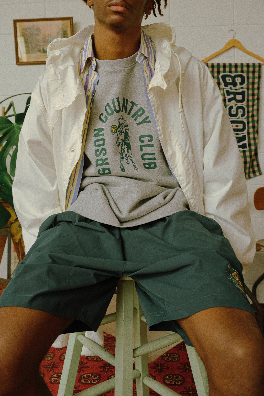 &RSON EMBLEM SHORTS