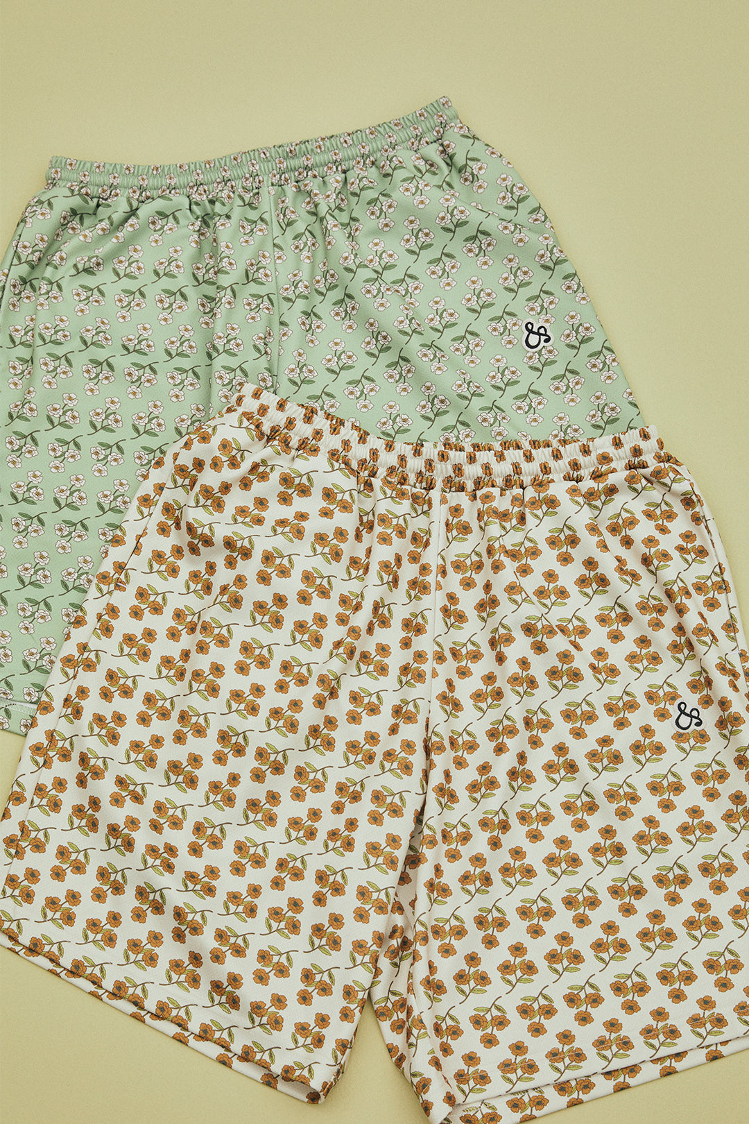 &RSON BLOSSOM SHORTS (BEIGE×ORANGE)